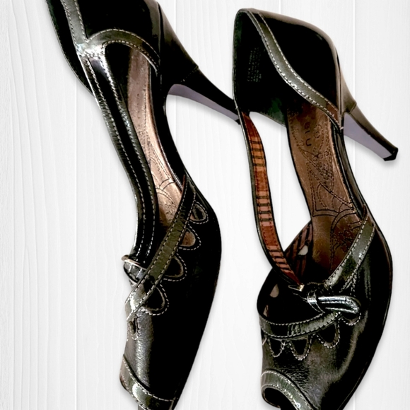 Y2K Women's heels Open Toe Shoe Size 7.5 Y2K Vintage - Picture 7 of 9